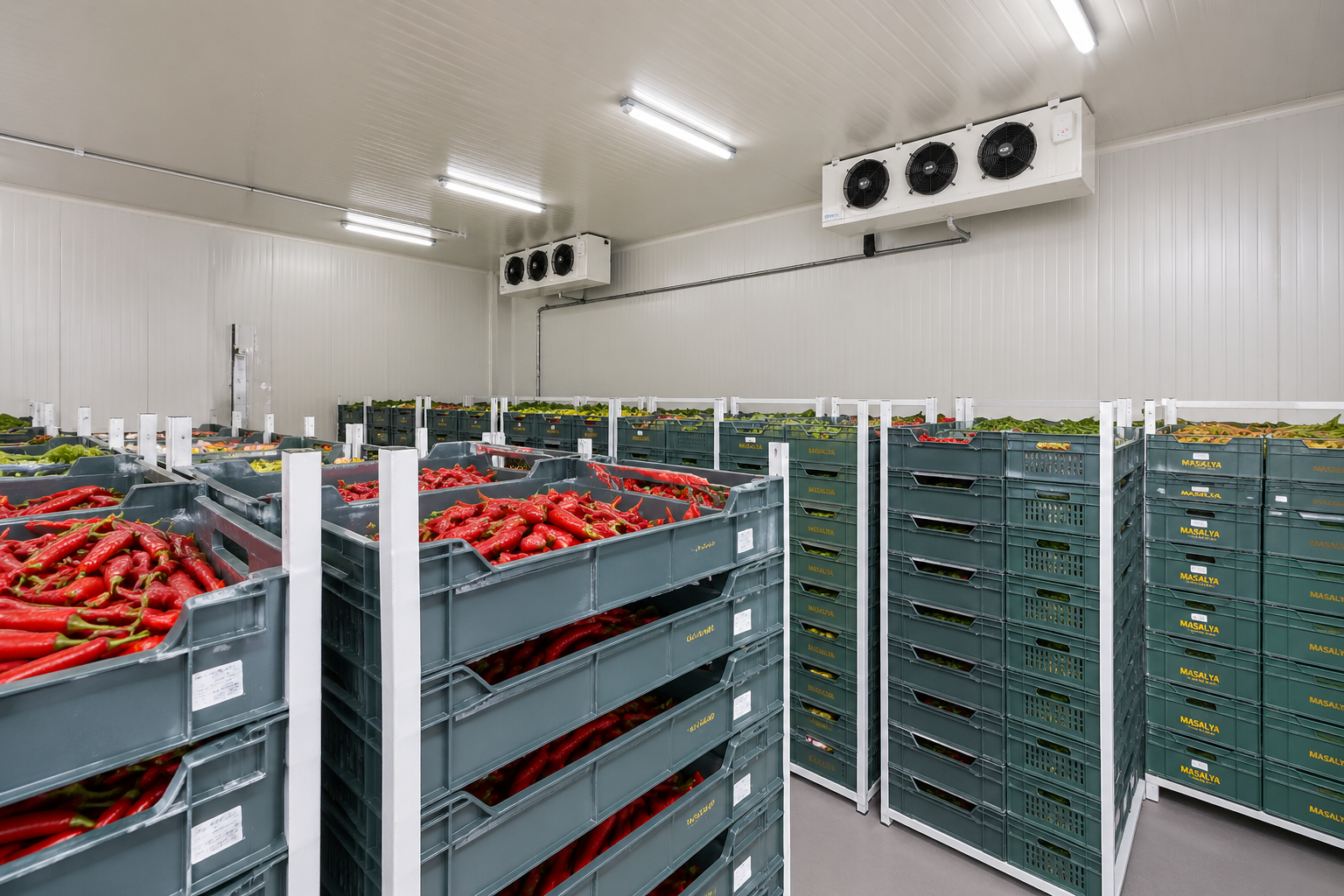 Cold storage to preserve freshness